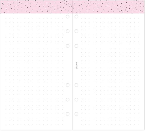 Filofax Calendar Diary Refill, Personal/Compact Size, Week-to-View, Confetti Minimal Diary Pack, Multilingual: Five Languages, 2025 (C68491-25) in Kuwait