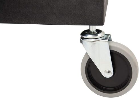 Luxor"24"" x 18"" Plastic Utility Tub Cart- Three Shelf- Black" -SEC111-B in Saudi Arabia