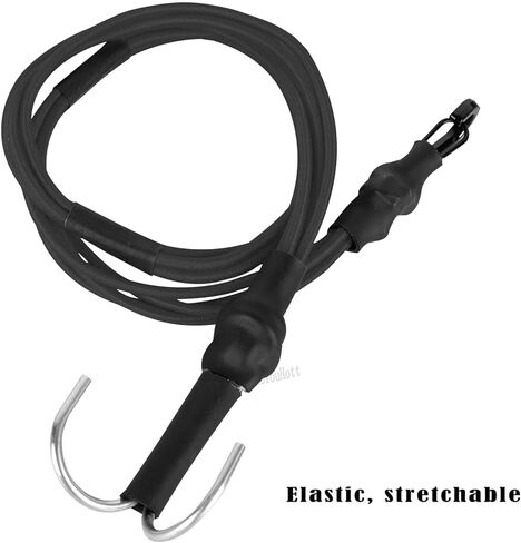 RC Upgrades Part Metal Trailer Chain Trailer Hook Tow Rope Winch Shackles for 1/10 TRX4 SCX10 90046 90081 D90 TF2 CC01 RC Crawler Decor,Black in Kuwait