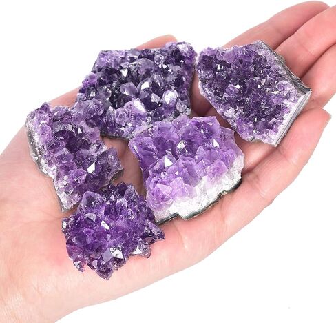 JIC جوهرة 2.2 رطل الأبيض الطبيعي عناقيد كريستالية من الكوارتز الجيود Druzy أحجار استشفاء ديكور المنزل عينة الأحجار الكريمة in Kuwait