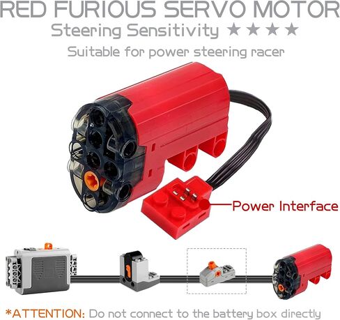 44PCS Power Function Motor Set, New Lighting Groups by Remote Control&Battery Pack Motors Kit for Lego Technic Sets, Electric Functions Rack Gears for Kid&Adult, Black Furious Upgraded in Kuwait