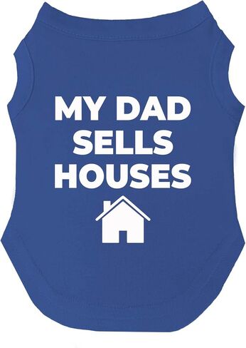 My Dad Sells Houses Dog Tee Shirt Sizes for Puppies, Toys, and Large Breeds (19 Black L) in Saudi Arabia