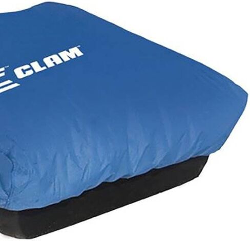 CLAM 12593 Deluxe Ice Fishing Tent Shelter Protective Travel Cover with Clips, Straps, and Strap Pockets for X200 and X400 Models, White in Kuwait