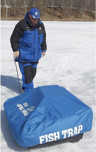 CLAM 12593 Deluxe Ice Fishing Tent Shelter Protective Travel Cover with Clips, Straps, and Strap Pockets for X200 and X400 Models, White in Kuwait