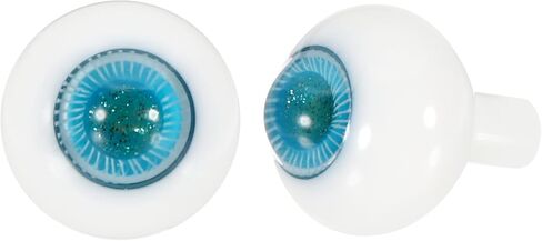 YOKIVE 1 Pair 14mm Eyeballs for Crafts, Glass Realistic Round Craft Eyeballs Handmade Fake Doll Eyes, Great for Doll Halloween Party Horror Mask DIY Decorations (Pink Gold) in Kuwait