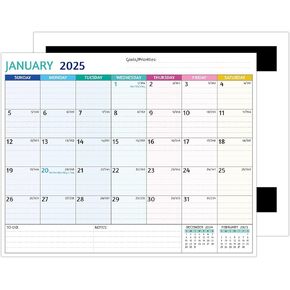 2025-2026 Magnetic Calendar for Refrigerator - 2 Year Calendar from Jan 2025 - Dec 2026, 8 x 10 In, 24 Monthly Magnetic Fridge Calendar with Strong Magnets, Thick Paper, Ample Space for Easy Planning