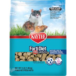 Kaytee Forti-Diet Pro Health Pet Mouse, Rat, and Hamster Food, 5 Pound