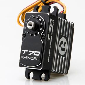 Rhinorc T70 70kg بدون فرش قياسي مؤازرة 0.10 ثانية التروس الفولاذية 7 ~ 17V لـ RC Car Crawler SCX10 TRX4 MOA