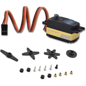 DSC090 9kg Metal Gear Digital Servo ، محرك RC Servo عالي السرعة المنخفضة للسرقة 1/10 ، 1/8 شاحنات عربات التي تجرها الدواب و RC Robot Arms (1PCs)