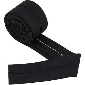 BENECREAT 5.47 Yards Black Suit Trouser Waist Lining Trim, 2-1/8 inch Wide Tailor Waist Band for Trouser Making Garment Accessories Repairing