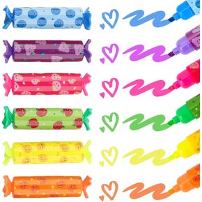 36 PCS Mini Highlighters علامات للأطفال الحفلات اللطيفة اللطيفة Candyland Party Form