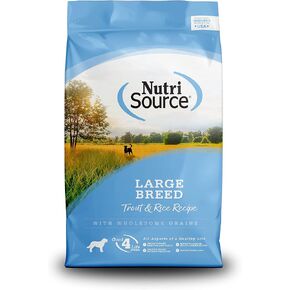 NutriSource Dry Dog Food for Large Breeds, Trout and Rice, 26LB
