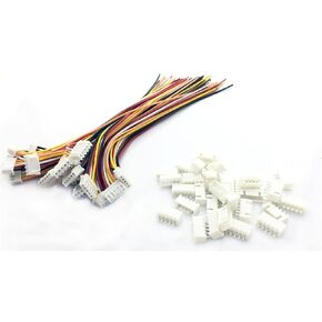 YXQ JST-XH 4S Connector Charger 14.8V 5-Pin RC Battery Balance Pluged Adapter 150 MMM ، 12 pack