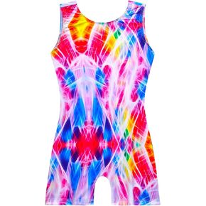 Leotard for Girls Gymnastics 8-9 Years Old Pink Purple Alpaca Wortkout Outfit One Piece Gym Leos with Shorts in Kuwait