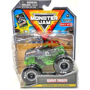 مجموعة Monster Jam Stadium Series Collection Monster Truck - 1:64 ، تأتي مع بطاقة تداول قابلة للتحصيل (Grave Digger)
