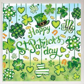 9 Sheets Patriotic Window Clings Happy 4th of July Window Stickers Double-Sided Star Heart Glass Decals for Independence Day Home Office Party Decor in Kuwait