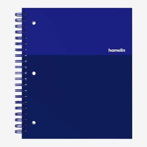 1 Subject, Graph Paper, Hard Cover Spiral Bound Grid Notebook, 4 Square Per Inch 150 Pages ELECTRIC Blue 8.5" x11