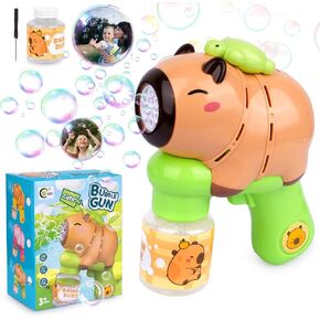 Capybara Bubble Gun ، آلة فقاعة لطيفة للأطفال الصغار الفتيات ، الصيف في الهواء الطلق ألعاب الفقاعات صانع صانع