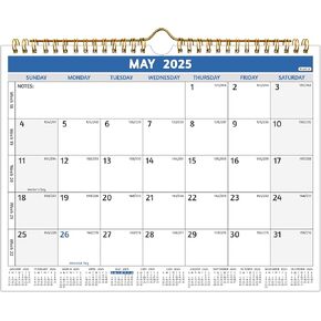 تقويم الحائط 2025-2026-مايو 2025-ديسمبر 2026 ، 20 شهرًا تقويم 2025-2026 ، 11 × 8.5 بوصة ، تقويم شهري صغير للجدار ، مع ورق سميك ، عطلات ، تواريخ جوليان ＆ ملاحظات ، تصميم ملون