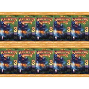 2023/24 Panini Haunted Hoops Collection with (10) Factory Sealed Foil Packs! Look for EXCLUSIVE Halloween Parallels & Rookies Victory Wembanyama, Scoot Henderson,Brandon Miller, Cam Whitmore & More!