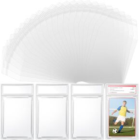 Dedc PSA Slab Sleeves 100 PCS & PSA Card Slabs 4 PCS ، Screed Card Trading Card Sleeves ، PSA Card Card for Baseball Football Grampy Gaming Gaming