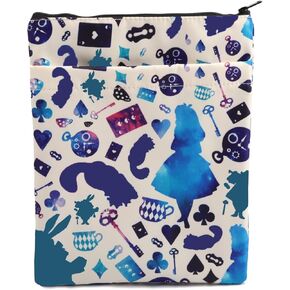 Xyanfa Fairy Tales Movie Inspired Book Sleeve for Book Book Book Pouch Pouch Book Bag (Blue Book Sleeve)