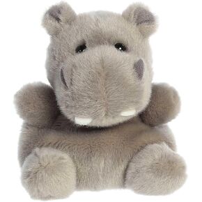 Aurora® Adorable Palm Pals™ Hunk Hippo™ Stuffed Animal - Pocket-Sized Play - Collectable Fun - Grey 5 Inches