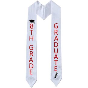 Aisosiks 8TH Grade Graduation Stole Class of 2025, 8TH Grade Grad Sash, 8th Grade Graduation Decorations 2025