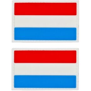 2 PCS Fatican Flag Patch - خطاف PVC وتصحيح قفل الحلقة (الفاتيكان)