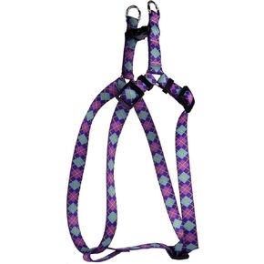 Yellow Dog Design Argyle Purple Step-in Dog Harness, X-Small