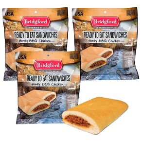 Bridgford Honey BBQ Chicken MRE Survival Food Storage Ready To Eat Meals - 3 Pack