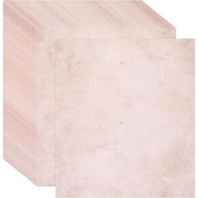 MECCANIXITY 50 Sheets Vintage Paper, Parchment Standard Printer Paper Double-sided Old Aged Sheet with Tea-Stains 11 x 8 Inch Light Brown for Scrapbooking, Gift Wrapping, Certificates