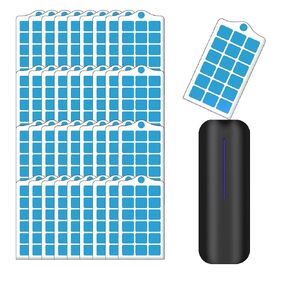 36pcs لزجة البطاقة البطاقات البطاقات البديلة استبدال البطاقات التوافق مع Stingmon Bur Lan QH009A وآلة العلامة التجارية الأخرى ، المكونات الداخلية في بطاقات إعادة الملء (حزمة 36)