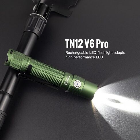 ThruNite TN12 Pro Upgrade Rechargeable Flashlights USB C, High 1900 Lumens Bright LED Flashlight, 6 Modes, Long 415 Yards Throw, for Camping, Outdoor, Searching, Hiking, Emergency (CW) in Saudi Arabia