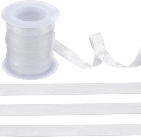 GORGECRAFT 44 Yards Clear Elastic Strap Roll 4mm Wide Lightweight Transparent Invisible Stretchy Bra Strap Band for DIY Shoulder Bra Lingerie Dance Swimwear Sportswear Cloth Sewing Project in Kuwait