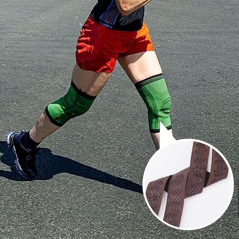GORGECRAFT 10 Yards 28mm Wide Non-Slip Elastic Ribbon Wave Silicone Elastic Gripper Band Tape Stretch Rubbers Elastic Straps Belt Waistband for DIY Garment Sewing Crafts Sports Shorts, Coconut Brown in Kuwait