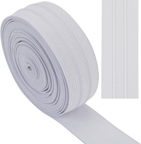 GORGECRAFT 10 Yards 28mm Wide Non-Slip Elastic Ribbon Wave Silicone Elastic Gripper Band Tape Stretch Rubbers Elastic Straps Belt Waistband for DIY Garment Sewing Crafts Sports Shorts, Coconut Brown in Kuwait