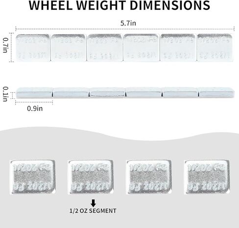 Eisen 1oz,Stick on Adhesive Wheel Weights,144pcs,36strips/Box,Zinc in Kuwait