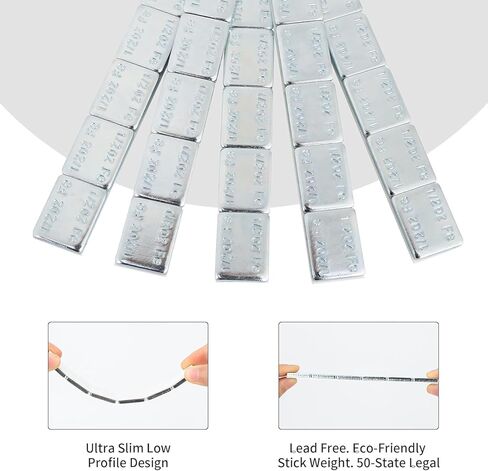 Eisen 1oz,Stick on Adhesive Wheel Weights,144pcs,36strips/Box,Zinc in Kuwait