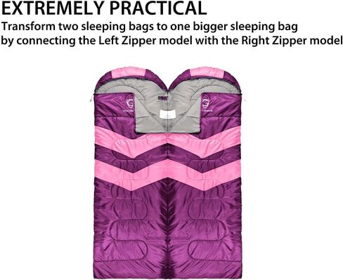 Gold Armour Sleeping Bags for Adults Cold Weather & Warm - Backpacking Camping Sleeping Bag for Kids 10-12, Girls, Boys - Lightweight Compact Camping Essentials Gear Accessories, Left Zipper in Saudi Arabia