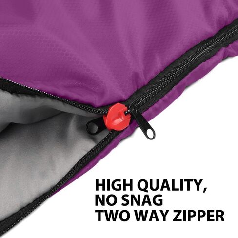 Gold Armour Sleeping Bags for Adults Cold Weather & Warm - Backpacking Camping Sleeping Bag for Kids 10-12, Girls, Boys - Lightweight Compact Camping Essentials Gear Accessories, Left Zipper in Saudi Arabia