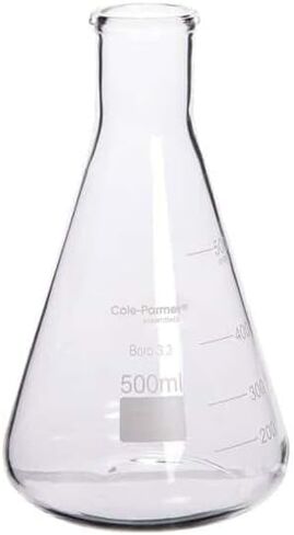 Cole-Parmer Erlenmeyer Flask, Glass, 125 mL, 12/PK in Kuwait