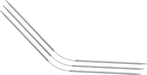 uxcell 3Pcs Size US 2.5 (3mm) Double-Pointed Flexible Knitting Needles 9 Inch(23cm) Stainless Steel Needle for Handmade Projects DIY Knitting in Kuwait