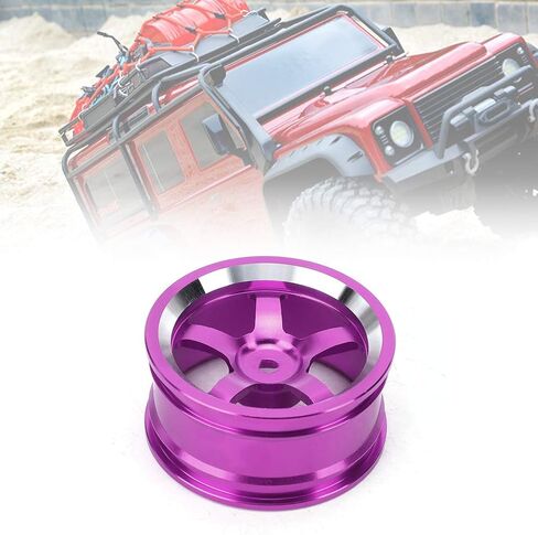 RC Wheel Hubs, 4Pcs Aluminum Alloy, Purple, for 1/10 RC Car, HSP 94, Sakura D4 Compatible in Saudi Arabia