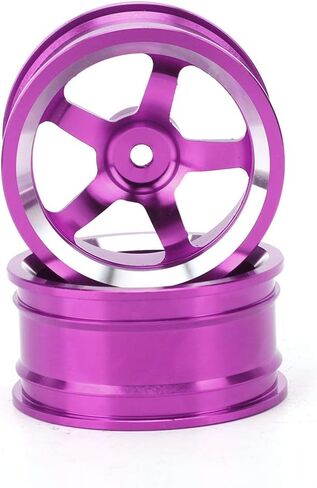 RC Wheel Hubs, 4Pcs Aluminum Alloy, Purple, for 1/10 RC Car, HSP 94, Sakura D4 Compatible in Saudi Arabia