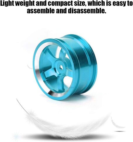 RC Wheel Hubs ، سبيكة الألمنيوم 4pcs ، الأرجواني ، لسيارة RC 1/10 ، HSP 94 ، Sakura D4 متوافقة in Saudi Arabia