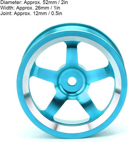RC Wheel Hubs ، سبيكة الألمنيوم 4pcs ، الأرجواني ، لسيارة RC 1/10 ، HSP 94 ، Sakura D4 متوافقة in Saudi Arabia