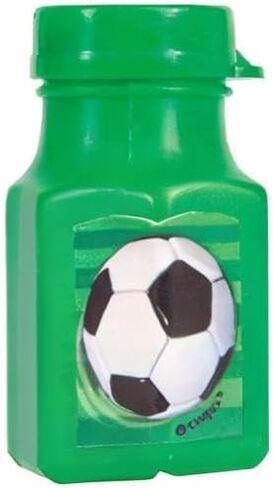 3D Green Soccer Mini Bubble Bottles (5.25") 4 Count - Fun Party Favors for Kids, Perfect for Birthdays and Outdoor Activities in Kuwait