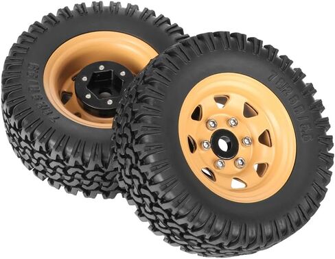 4PCS RC Car Tyre and Wheel Set,WONFAST 1.55 inch Beadlock Aluminum Alloy Metal Wheel Rim Rubber Tire 76mm for 1:10 RC Crawler Car for Tamiya CC01 CC02 LC70 JIMNY Axial AX90069 D90 TF2 (White) in Saudi Arabia