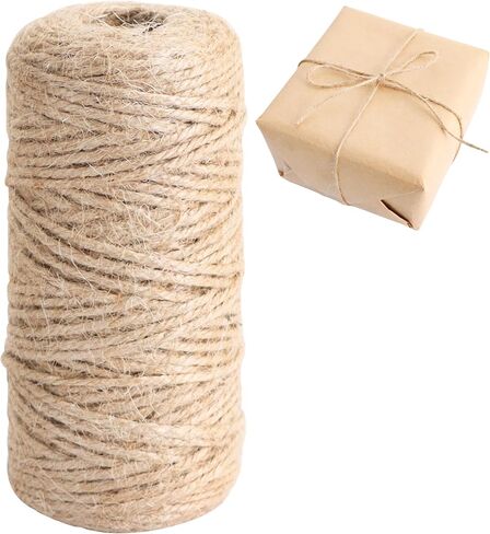 TONIFUL 110Yards 2mm Metallic Gold Twine Decorative Baker String,Gold Packing Cord for Crafts,DIY Tags,Gift Wrapping,Ornaments Hanging,Christmas Present Decoration in Kuwait